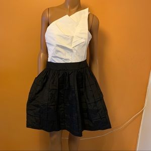 Gracia black and white mini dress